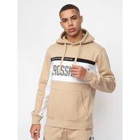 Crosshatch Men's Silomane Hoodie in Stone | Size: XL