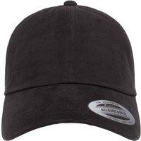 Flexfit by Yupoong Men's Peached Cotton Twill Dad Cap in Black