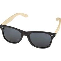 Avenue Men's Sun Ray Bamboo Sunglasses in Black