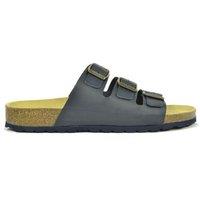 Sanosan Men's Lisbon Leather Sandals in Navy | Size: 9