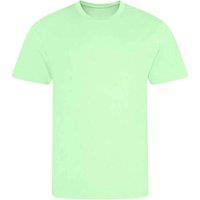 AWDis Cool Men's Plain Light Brown T-Shirt in Light Green | Size: Small