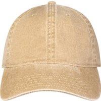 Elevate NXT Men's Grafton Washed 6 Panel Baseball Cap in Beige