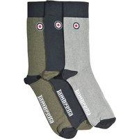 Lambretta Men's Paisley Socks (Pack of 3) in Grey | Size: 6-11