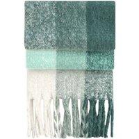 Beechfield Men's Checkered Fluffy Scarf in Green