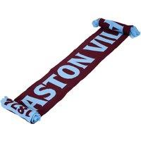 Aston Villa FC Men's Nero Bar Scarf in Dark Red