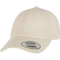Flexfit Men's Dad Jute Baseball Cap in Off-White