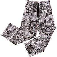 Stranger Things Men's Adverts Montage Lounge Pants in White | Size: 3XL