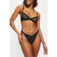 KBX Women's Zadie Non Pad Plunge Bra in Black | Size: 34DD