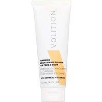 Volition Women's Exfoliators Turmeric Brightening Polish For Face & Body 120ml in Clear