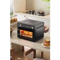 Living and Home 30L 1800W Countertop Air Fryer Grill Oven - 18 Preset Functions in Black
