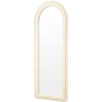 Living and Home Double Arched Tempered Glass Full-Length Mirror in Beige