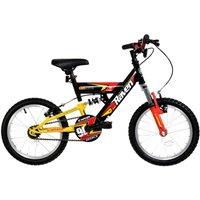 Dallingridge Raven Boys Full Suspension Mountain Bike, 16 Wheel - Black