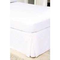 Belledorm Egyptian Cotton 200 Thread Count Platform Valance in White | Size: Double