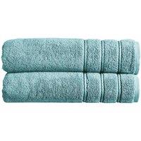 CHRISTY 'Antalya' 100% Turkish Cotton 2 Piece Luxury Bath Sheet Set in Pale Blue