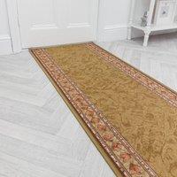 runrug Hallway Runner Rug - Non-Slip, Hardwearing, 5.4mm - 'Cheops' in Beige | Size: 80 cm x 270 cm