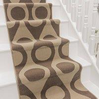 runrug Stair Runner Carpet for Staircases - Soft & Comfy, 9mm - 'Pop' in Brown | Size: 60 cm x 450 cm