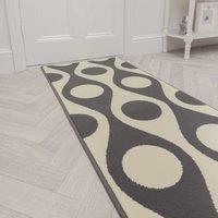 runrug Hallway Carpet Runner Rug - Soft & Comfy, 9mm - 'Pop' in Cream | Size: 60 cm x 210 cm