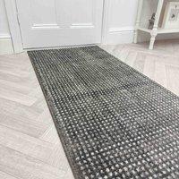 runrug Hallway Carpet Runner Rug, Smooth Comfort & Durable - 'Canyon' in Stone | Size: 66 cm x 180 cm