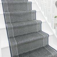 runrug Stair Runner Carpet - Soft & Comfortable, 8mm - 'Walton' in Grey | Size: 80 cm x 450 cm