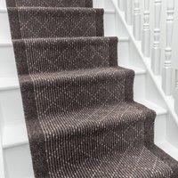 runrug Stair Runner Carpet - Durable, Non-Slip, 5.4mm - 'Boulevard' in Brown | Size: 80 cm x 450 cm