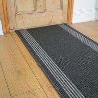 runrug Hallway Runner Rug - Non-Slip, Hardwearing, 5mm - 'Natura' in Grey | Size: 66 cm x 240 cm