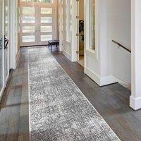runrug Carpet Runner Rug - Indoor/Outdoor, Reversible, 2mm - '50 Shades' in Grey | Size: 60 cm x 360 cm