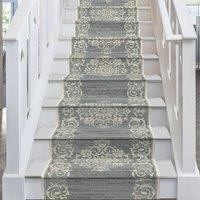 runrug Stair Runner Carpet for Staircases - Soft & Comfy, 9mm - 'Bayeux' in Grey | Size: 60 cm x 570 cm