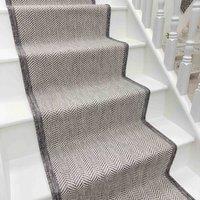 runrug Stair Runner Carpet - Reversible & Durable, 2mm - 'Illusion' in Grey | Size: 60 cm x 660 cm