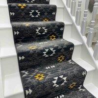 runrug Stair Runner Carpet for Staircases - Soft & Comfy, 9mm - 'Andes' in Grey | Size: 60 cm x 510 cm