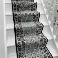 runrug Stair Runner Carpet for Staircases - Soft & Comfy, 9mm - 'Mayan' in Dark Grey | Size: 60 cm x 660 cm