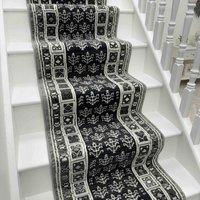 runrug Stair Runner Carpet for Staircases - Soft & Comfy, 9mm - 'Mayan' in Grey | Size: 70 cm x 690 cm