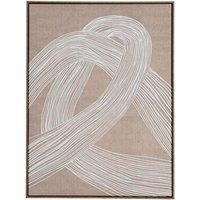 Hill Interiors Lunora Line Art Framed Canvas Print in Dark Brown