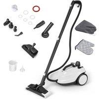 Costway Steam Cleaner 2000W High Pressure Steamer Cleaning Machine in White