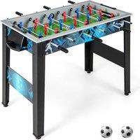 Gymax Foosball Table Game Set Soccer Table Game For Family With 18 Players in Black