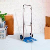 VOGREX Sack Trolley Folding Hand Truck 100kg Sack Barrow Extendable Handle