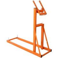 VOGREX Log Saw Horse Chainsaw Wood Stand Heavy Duty Holder in Orange