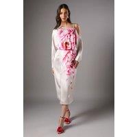 Coast Women's One Shoulder Satin Dress in Champagne | Size: 8