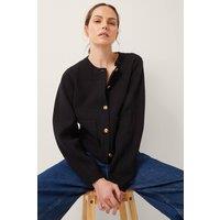Monsoon Women's Bria Crew Neck Cardigan Black | Size: Large