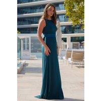 TFNC London Women's Halannah Forest Green Maxi Dress | Size: 16