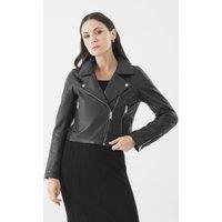 Bolongaro Trevor Women's Real Leather Millie Biker Jacket in Black | Size: Large