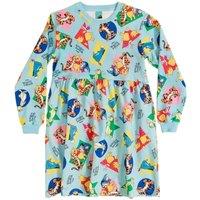 Winnie The Pooh Women's Friends All-Over Print Sweater Dress in Baby Blue | Size: Small