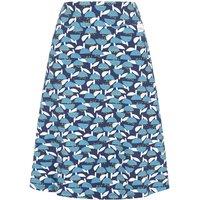 Lazy Jacks Women's Bluebell Jersey Midi Skirt in Blue | Size: 10