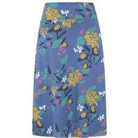 Lazy Jacks Women's Abstract Jersey Skirt in Dark Blue | Size: 14