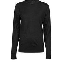 TEE JAYS Women's Crew Neck Sweatshirt in Black | Size: Medium