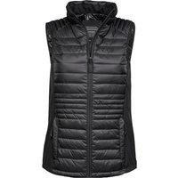 TEE JAYS Women's Crossover Body Warmer in Black | Size: Small