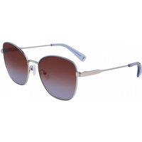 Longchamp Women's LO164S-043 Fashion Aviator/Navigator Sunglasses in Silver