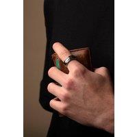 Outrage London Men's Silver Personalised Plant Band Ring | Size: 12