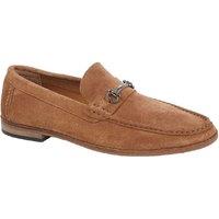 Roamers Men's Suede Slip-on Casual Shoes in Light Sand | Size: 10