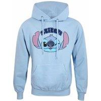 Lilo & Stitch Men's Cute Hoodie in Blue | Size: Large