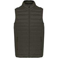 Kariban Men's Padded Body Warmer in Khaki | Size: Large
